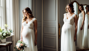 Altering a Wedding Dress for Pregnant Brides 