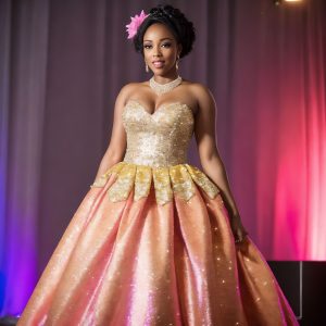 Enchanting Sequins and Sparkles Wedding Dress