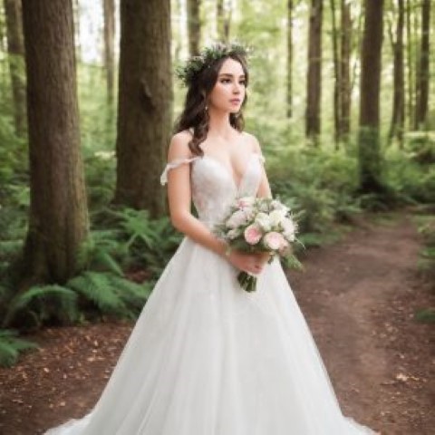 Enchanting Sequins and Sparkles Wedding Dress