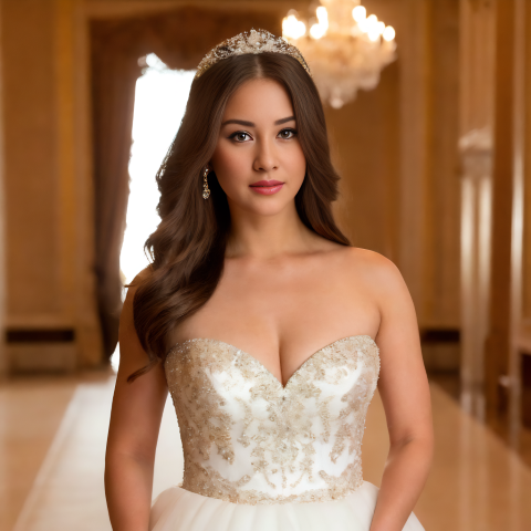 Enchanting Sequins and Sparkles Wedding Dress