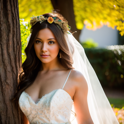 Perfect wedding dress for a fall!