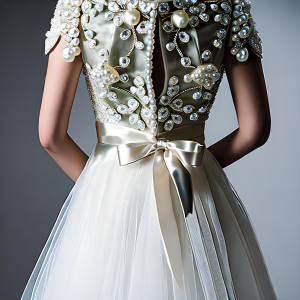 Pearl-Adorned Dresses