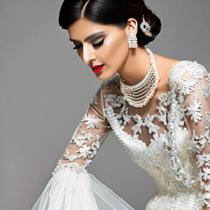 Pearl-Adorned Dresses