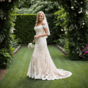 Edgy Leafy Lace Wedding Dresses