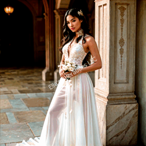 Halter Neck Wedding Dress