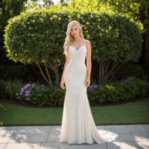 Pin-Thin Straps Wedding Dresses