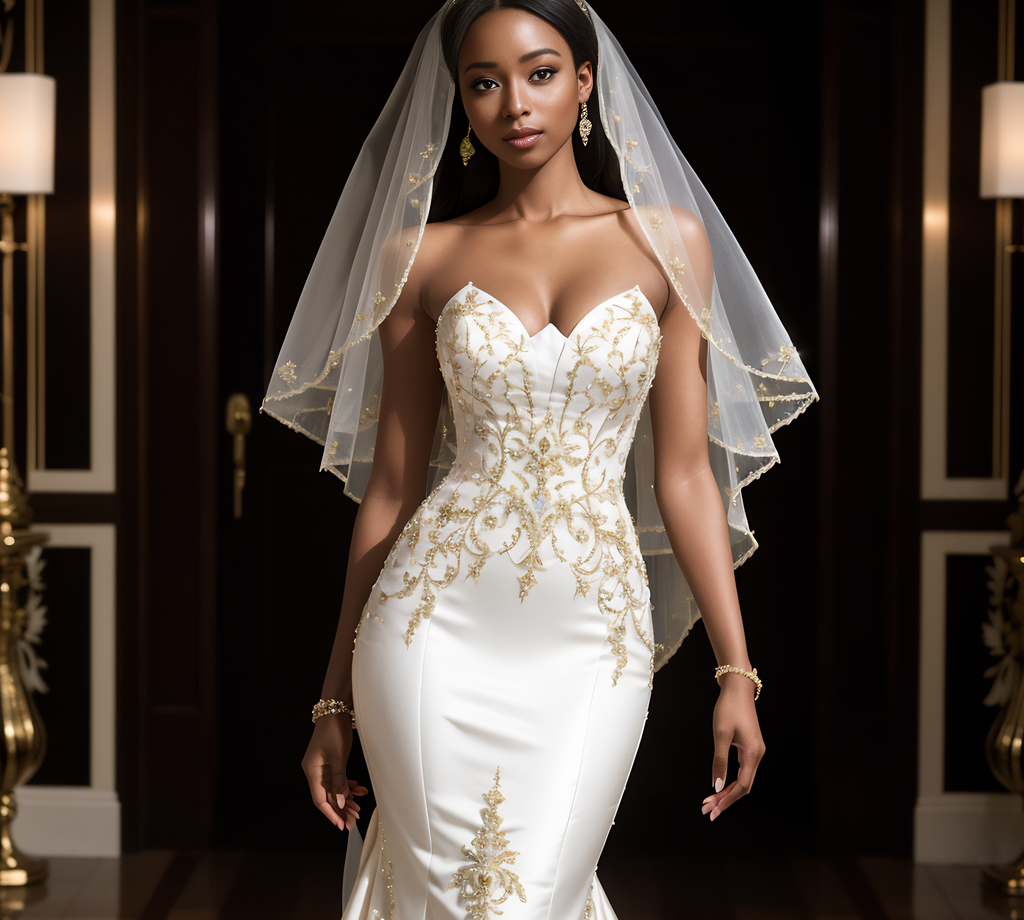 High-Shine Wedding Gown