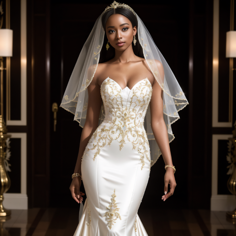 High-Shine Wedding Gown