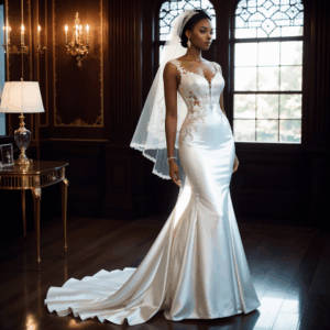 High-Shine Wedding Gown