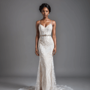 Pin-Thin Straps Wedding Dresses