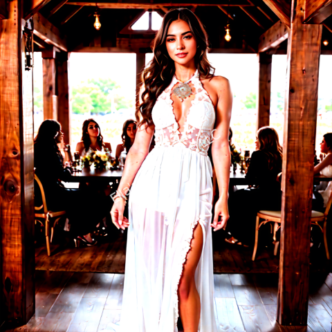 Halter Neck Wedding Dress