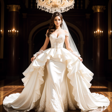 Romantic Ruffles Wedding Dresses