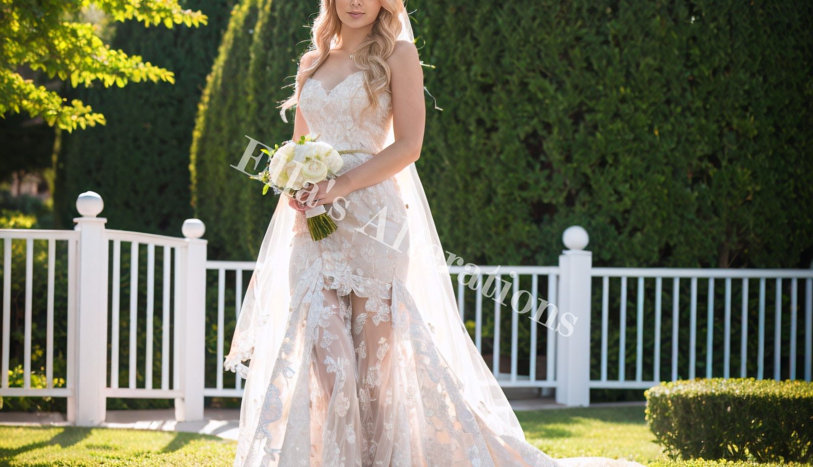 Floral Wedding Dress Elegance