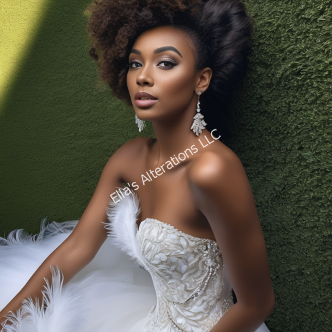 The Asymmetric Draped Feather Dress: A Wedding Dress Trend…