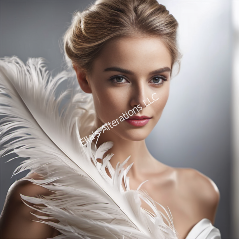 The Asymmetric Draped Feather Dress: A Wedding Dress Trend…