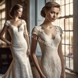 Chic Backless Bridal Beauty