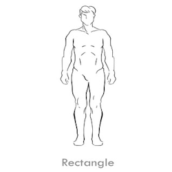 Rectangular: This is the most common body shape, characterized by a straight torso with relatively equal chest and waist measurements.