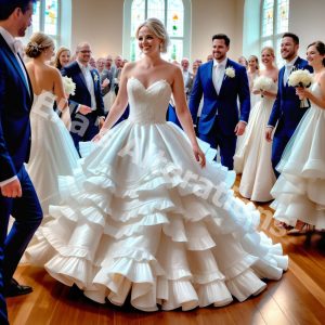 Bridal Bliss: Ruffle Elegance