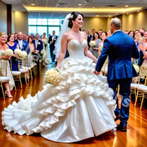 Bridal Bliss: Ruffle Elegance