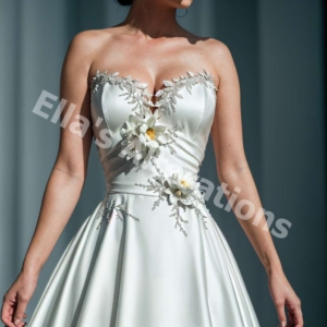 Avant-Garde Gown, Striking Pose.