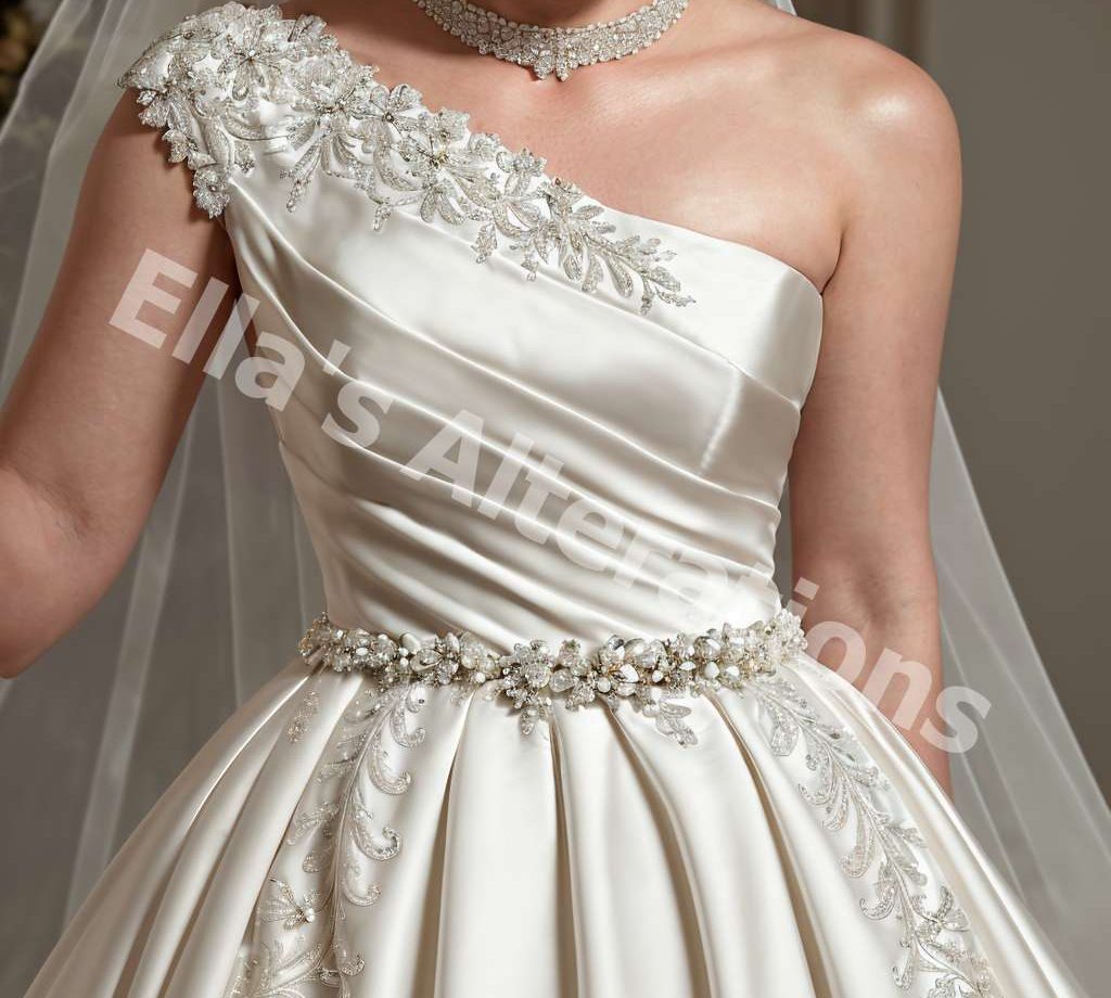 Modern bridal elegance.