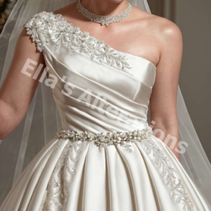 Modern bridal elegance.