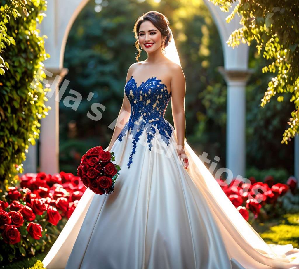 Vibrant Wedding Dress Statement