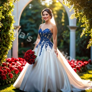 Vibrant Wedding Dress Statement