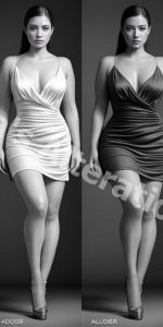 Dress alterations before/after
