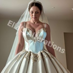 Custom fitting bridal dress