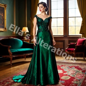 Avant-Garde Green Gown