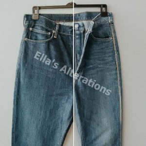 Custom fitting jeans tailored