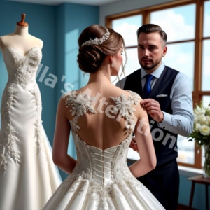 Expert wedding dress fitting