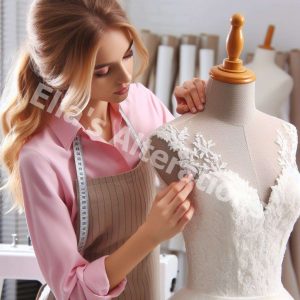 Bridal gown alteration session