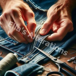 Expert jeans alterations process