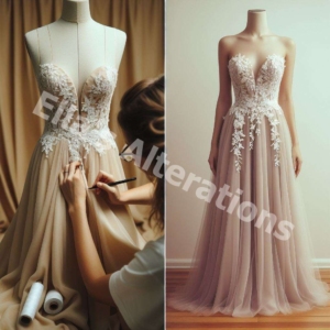 Customized dress fitting session