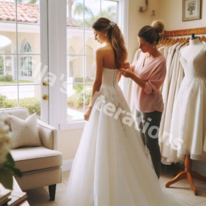 Bridal gown transformation magic