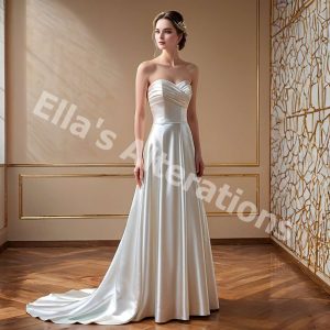 Bandeau bridesmaid dresses deals