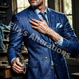Bespoke suit, perfect fit.