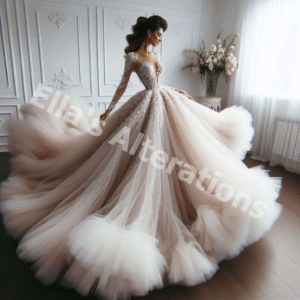 Red carpet ready gown.