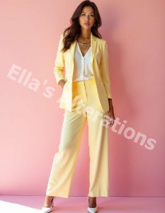 Pastel suits: Spring chic.