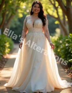 Timeless plus-size wedding gowns