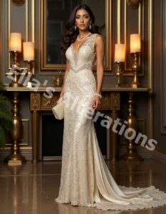 Boho bride with sparkle