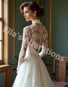 Handmade white lace masterpiece