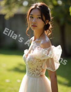 Ethereal tulle wedding dress