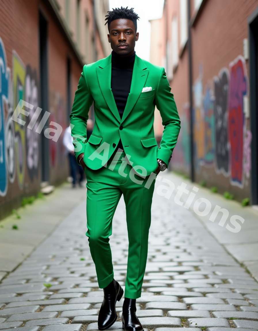 Traje Hombre Vestir Traje De Lino Para Hombre, Ajuste Regular