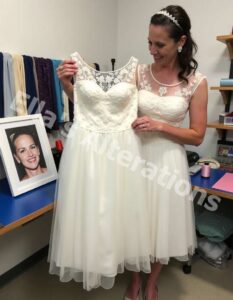 Vintage gown, new purpose.