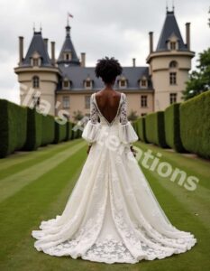 Romantic puff sleeve elegance