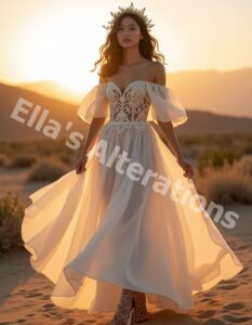 Timeless bridal gown beauty