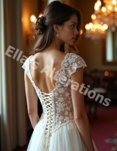 Chic halter-neck bridal gown